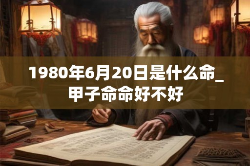 1980年6月20日是什么命_甲子命命好不好