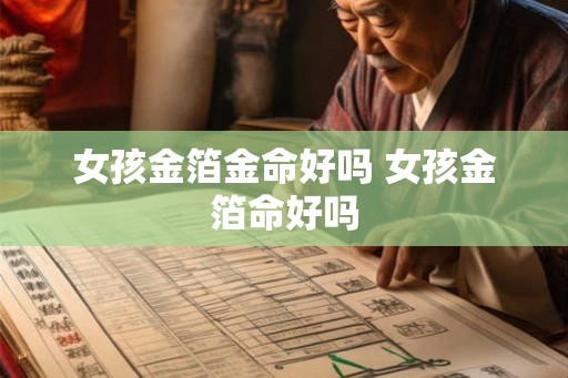 女孩金箔金命好吗 女孩金箔命好吗