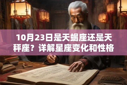 10月23日是天蝎座还是天秤座？详解星座变化和性格特点