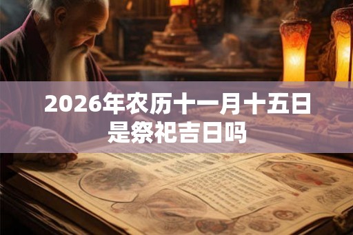 2026年农历十一月十五日是祭祀吉日吗