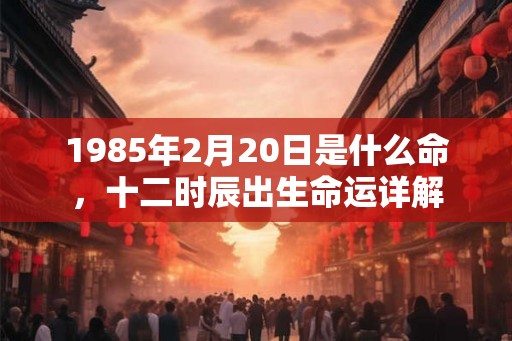 1985年2月20日是什么命，十二时辰出生命运详解