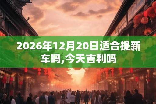 2026年12月20日适合提新车吗,今天吉利吗