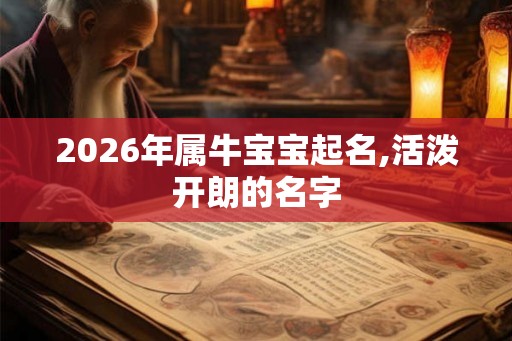 2026年属牛宝宝起名,活泼开朗的名字