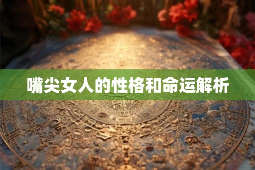 嘴尖女人的性格和命运解析