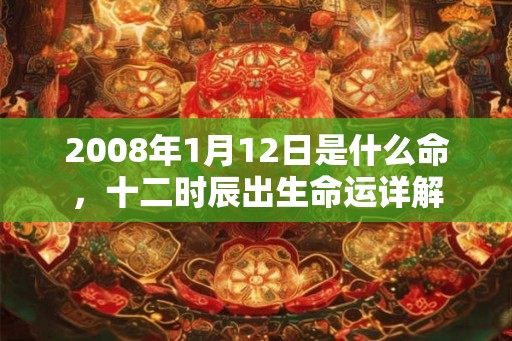 2008年1月12日是什么命，十二时辰出生命运详解