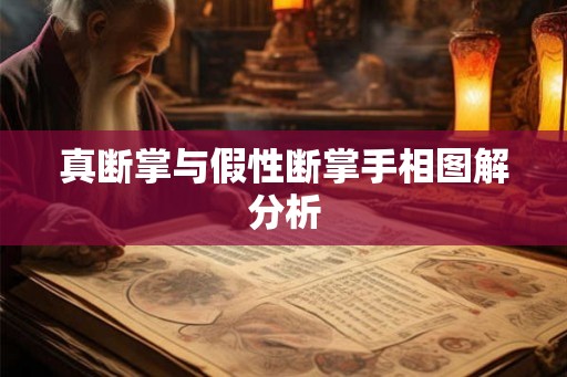 真断掌与假性断掌手相图解分析