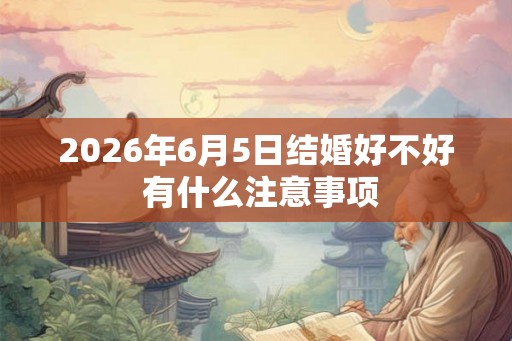 2026年6月5日结婚好不好 有什么注意事项 2026年6月5日结婚好不好 有什么注意事项