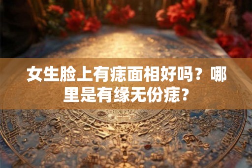 女生脸上有痣面相好吗？哪里是有缘无份痣？