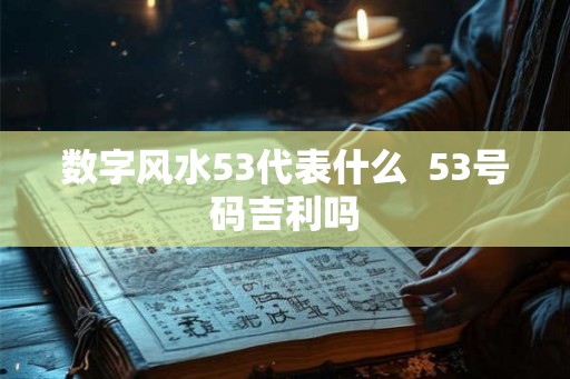 数字风水53代表什么 53号码吉利吗 数字风水53代表什么 53号码吉利吗