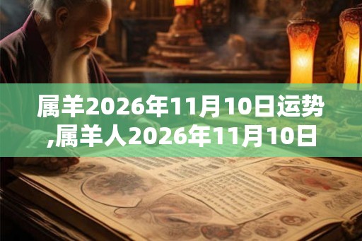 属羊2026年11月10日运势,属羊人2026年11月10日财运,生肖羊2026年11月10日运势