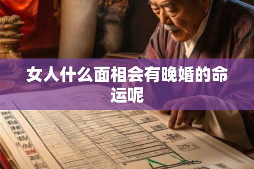 女人什么面相会有晚婚的命运呢 女人什么面相会有晚婚的命运呢