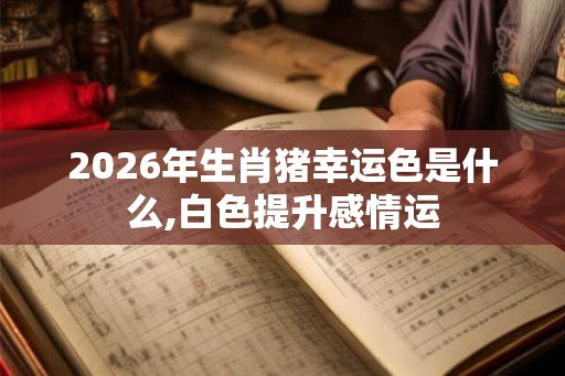 2026年生肖猪幸运色是什么,白色提升感情运