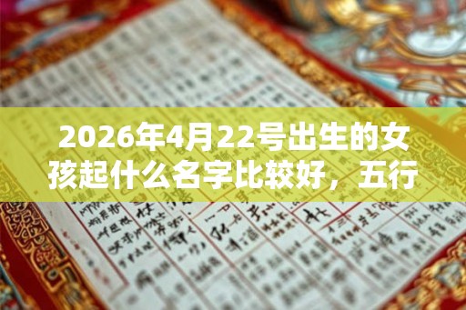 2026年4月22号出生的女孩起什么名字比较好，五行属什么