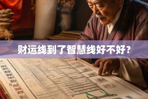 财运线到了智慧线好不好？