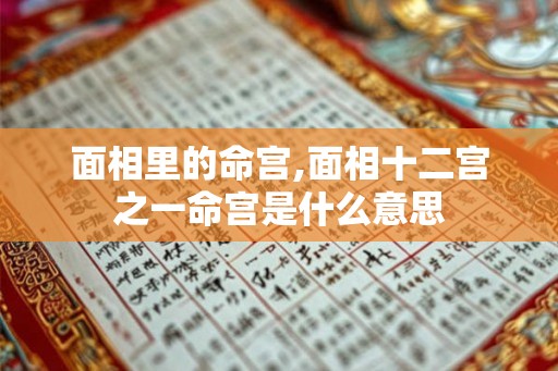 面相里的命宫,面相十二宫之一命宫是什么意思 面相里的命宫,面相十二宫之一命宫是什么意思
