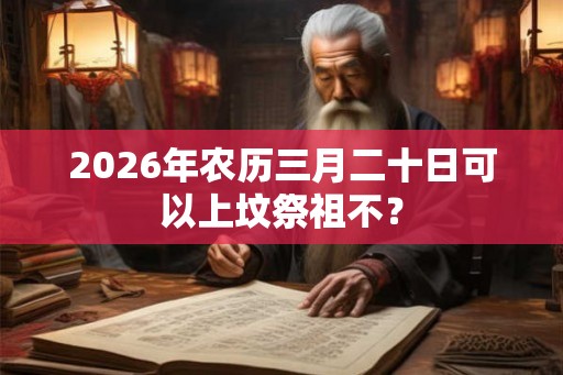 2026年农历三月二十日可以上坟祭祖不？