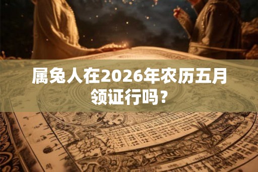 属兔人在2026年农历五月领证行吗? 属兔人在2026年农历五月领证行吗?