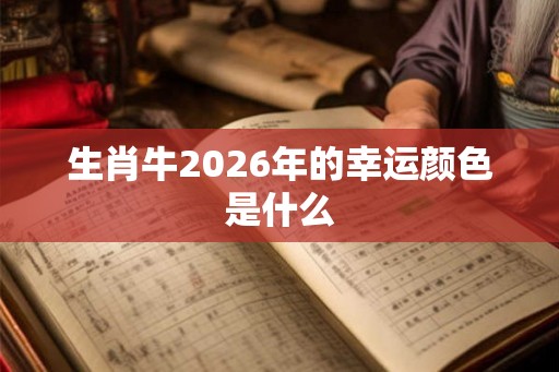 生肖牛2026年的幸运颜色是什么