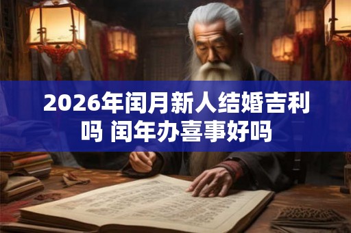 2026年闰月新人结婚吉利吗 闰年办喜事好吗