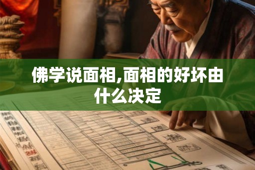 佛学说面相,面相的好坏由什么决定 佛学说面相,面相的好坏由什么决定