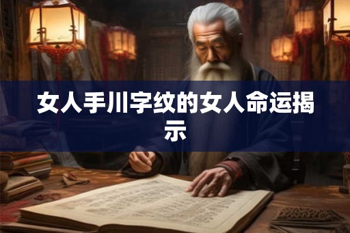 女人手川字纹的女人命运揭示