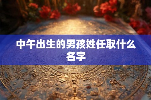 中午出生的男孩姓任取什么名字