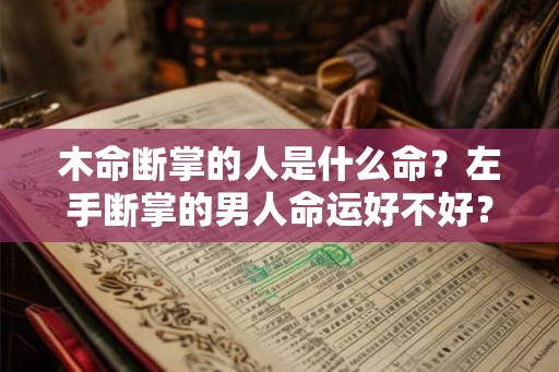 木命断掌的人是什么命？左手断掌的男人命运好不好？