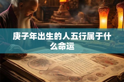 庚子年出生的人五行属于什么命运