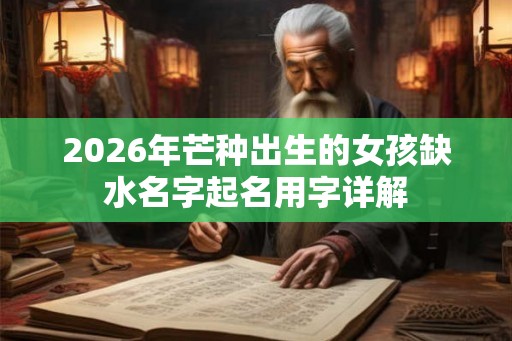 2026年芒种出生的女孩缺水名字起名用字详解 2026年芒种出生的女孩缺水名字起名用字详解