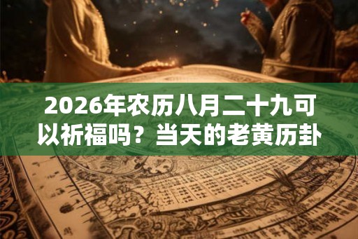 2026年农历八月二十九可以祈福吗？当天的老黄历卦象好吗？