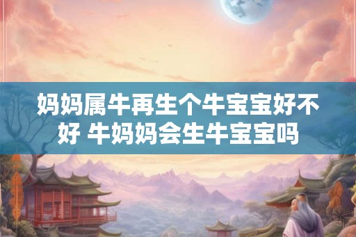 妈妈属牛再生个牛宝宝好不好 牛妈妈会生牛宝宝吗