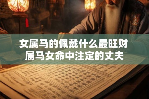 女属马的佩戴什么最旺财 属马女命中注定的丈夫