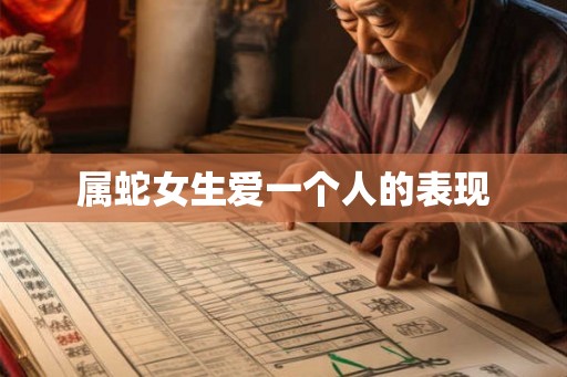 属蛇女生爱一个人的表现