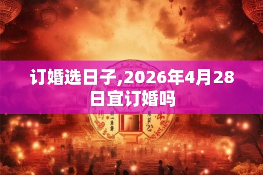 订婚选日子,2026年4月28日宜订婚吗