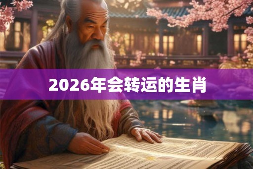 2026年会转运的生肖 2026年会转运的生肖