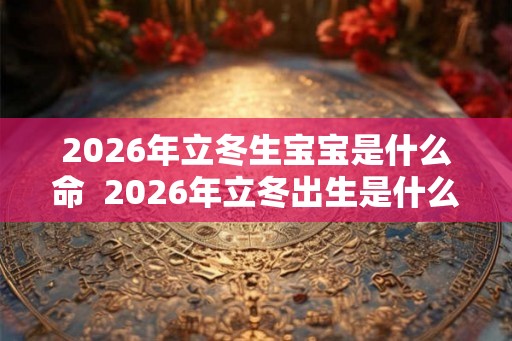 2026年立冬生宝宝是什么命  2026年立冬出生是什么星座