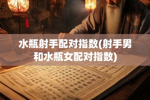 水瓶射手配对指数(射手男和水瓶女配对指数)