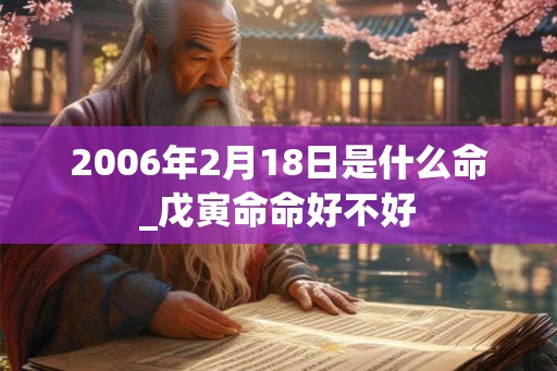 2006年2月18日是什么命_戊寅命命好不好