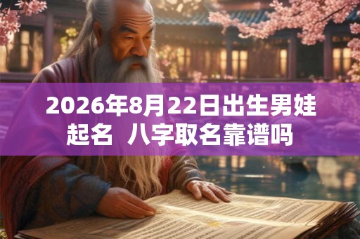 2026年8月22日出生男娃起名  八字取名靠谱吗