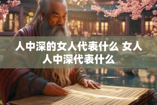 人中深的女人代表什么 女人人中深代表什么