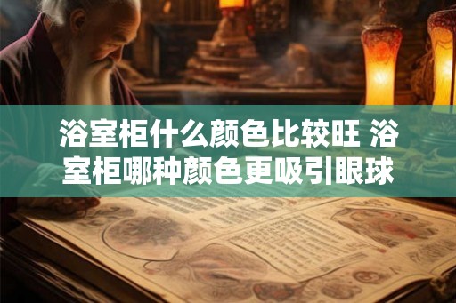 浴室柜什么颜色比较旺 浴室柜哪种颜色更吸引眼球 浴室柜什么颜色比较旺 浴室柜哪种颜色更吸引眼球