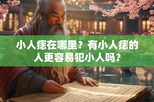 小人痣在哪里?有小人痣的人更容易犯小人吗? 小人痣在哪里?有小人痣的人更容易犯小人吗?