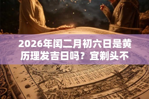 2026年闰二月初六日是黄历理发吉日吗？宜剃头不