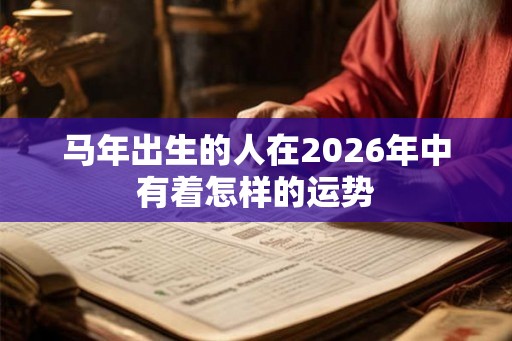 马年出生的人在2026年中有着怎样的运势