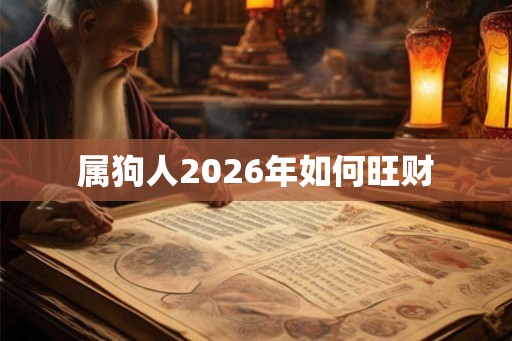 属狗人2026年如何旺财