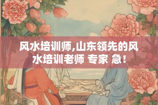 风水培训师,山东领先的风水培训老师 专家 急！