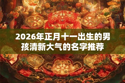 2026年正月十一出生的男孩清新大气的名字推荐
