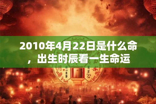 2010年4月22日是什么命，出生时辰看一生命运
