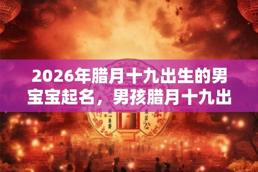 2026年腊月十九出生的男宝宝起名，男孩腊月十九出生取名