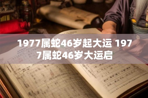 1977属蛇46岁起大运 1977属蛇46岁大运启 1977属蛇46岁起大运 1977属蛇46岁大运启